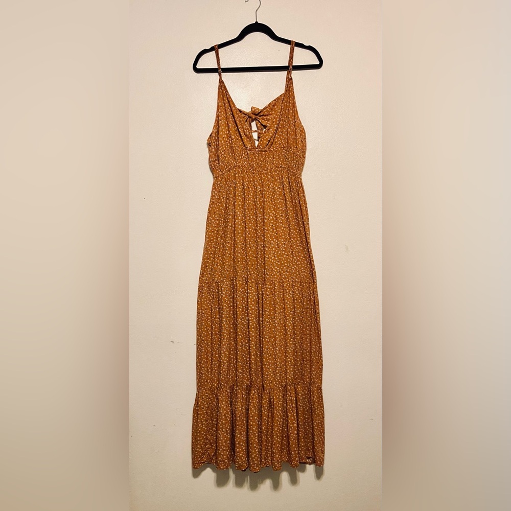 SO Rust Floral Maxi Dress